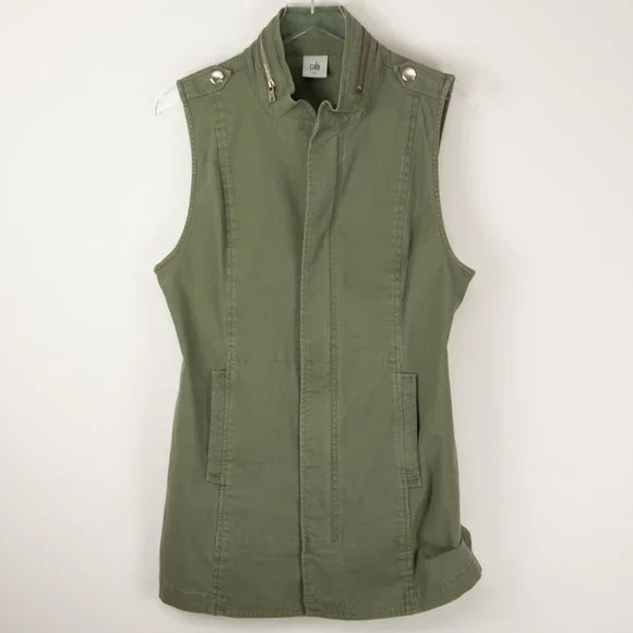 Cabi #5105 Explorer Vest Outwerar Utility Miitary Olive Green Size Small - Picture 2 of 7